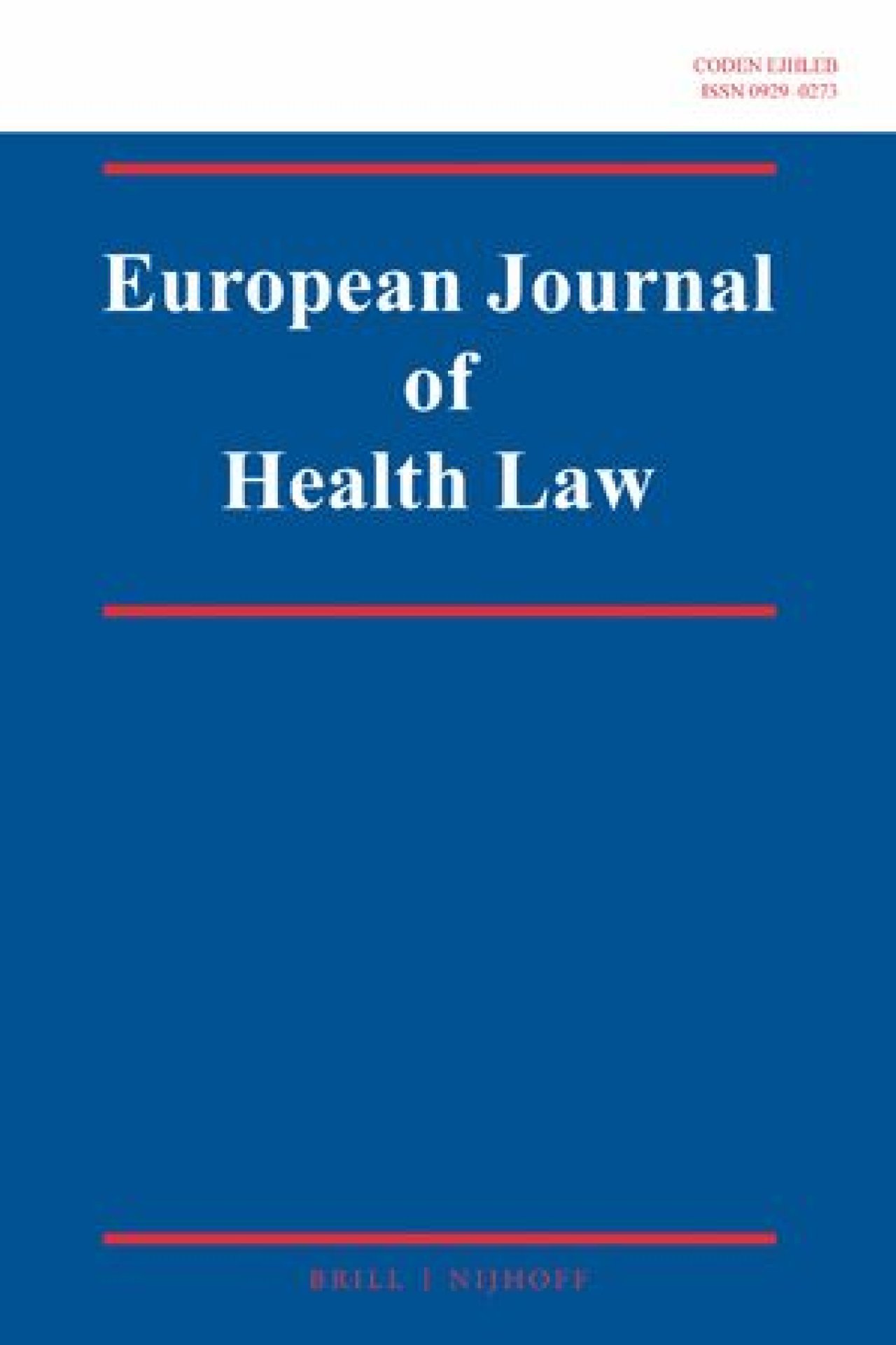 European Journal of Health Law.